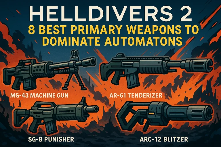 Helldivers 2: 8 Best Primary Weapons to Dominate Automatons