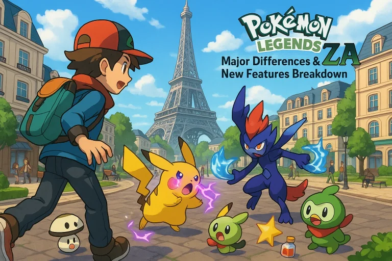 Pokémon Legends ZA Major Differences & New Features Breakdown